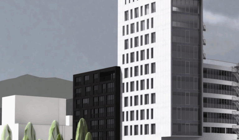 OFFICE BUILDING with shops, apartments and garages